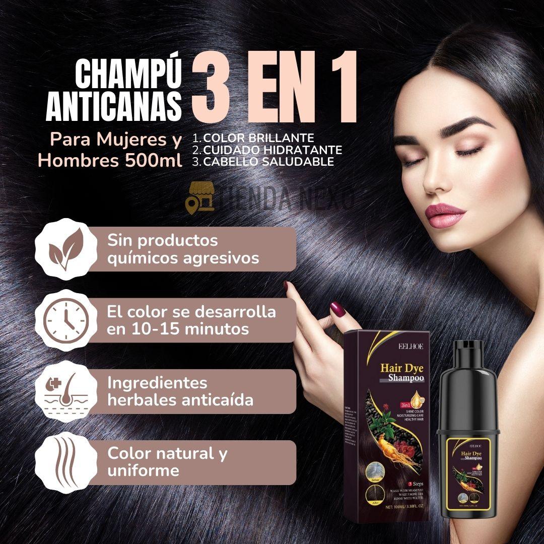 Champú Anticanas 3 en 1 para Mujeres e Hombres